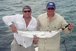 Barracuda fishing with Jack and Damon the Wop