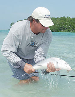 fly fishing on the Key West flats
